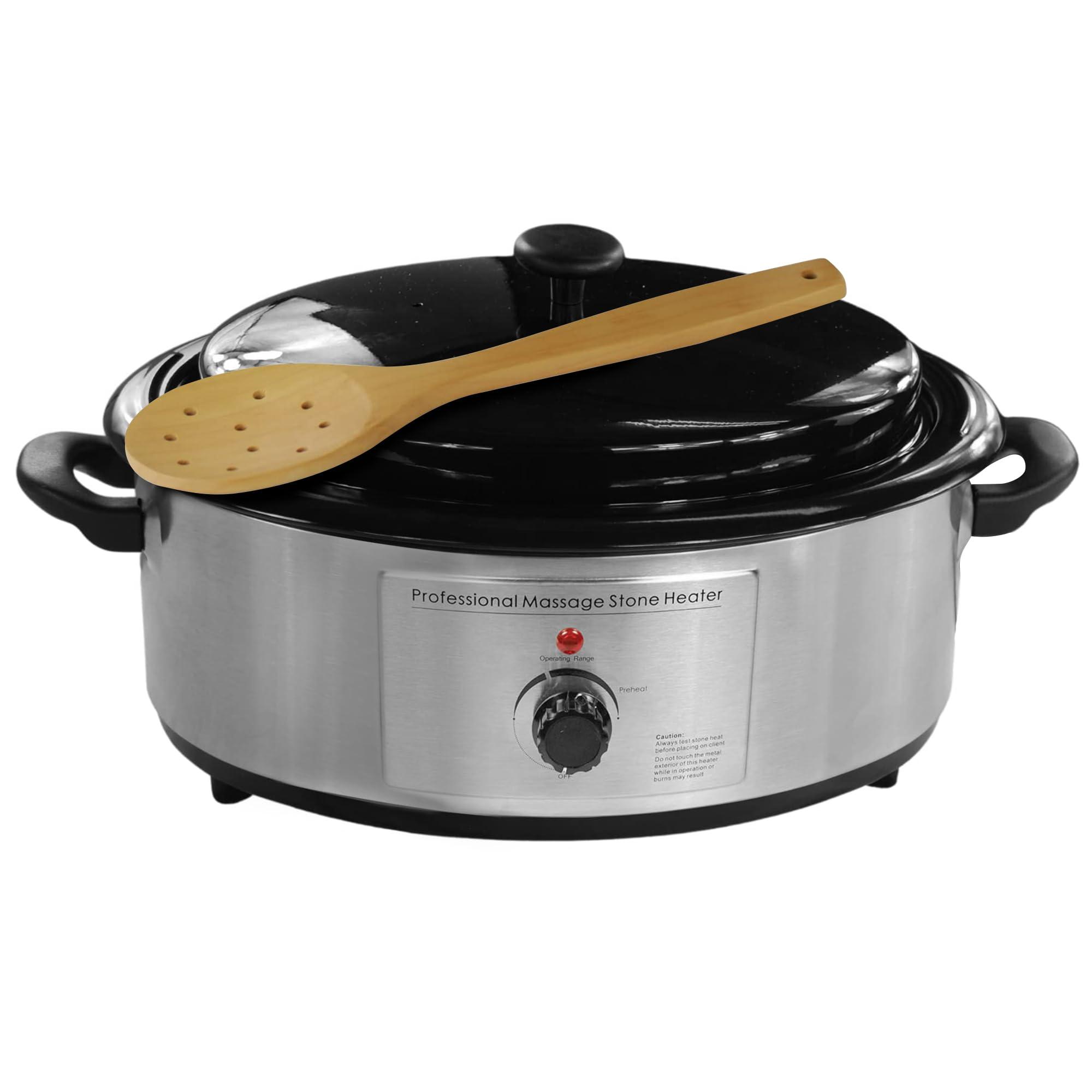 NRG NRG Professional Hot Stone Warmer for Massage Therapy, 6 Quart - Hot Stone Heater Hot Stones Warmer Massage Stone Heater Massage Stone Warmer Massage Accessories - Adjustable Temperature Control