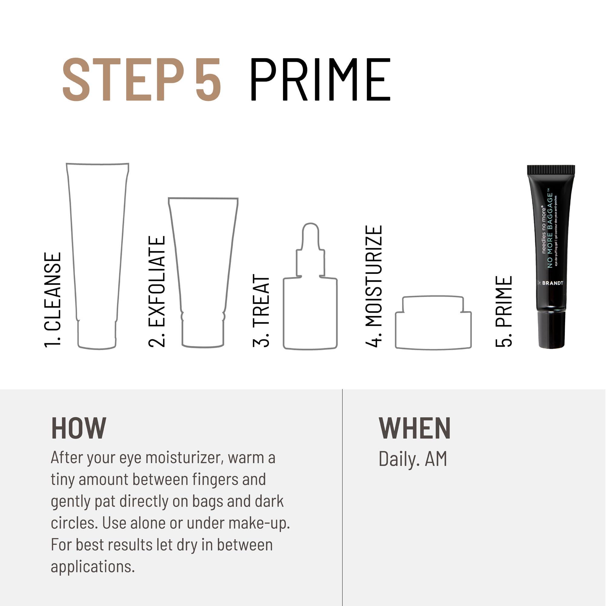 Dr. Brandt Skincare Dr. Brandt Skincare needles no more NO MORE BAGGAGE eye de-puffing gel TRAVEL SIZE, 7 g.