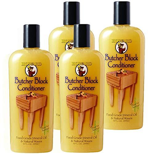 Howard Products Howard BBC012 12 Oz Butcher Block Conditioner (4 Pack)