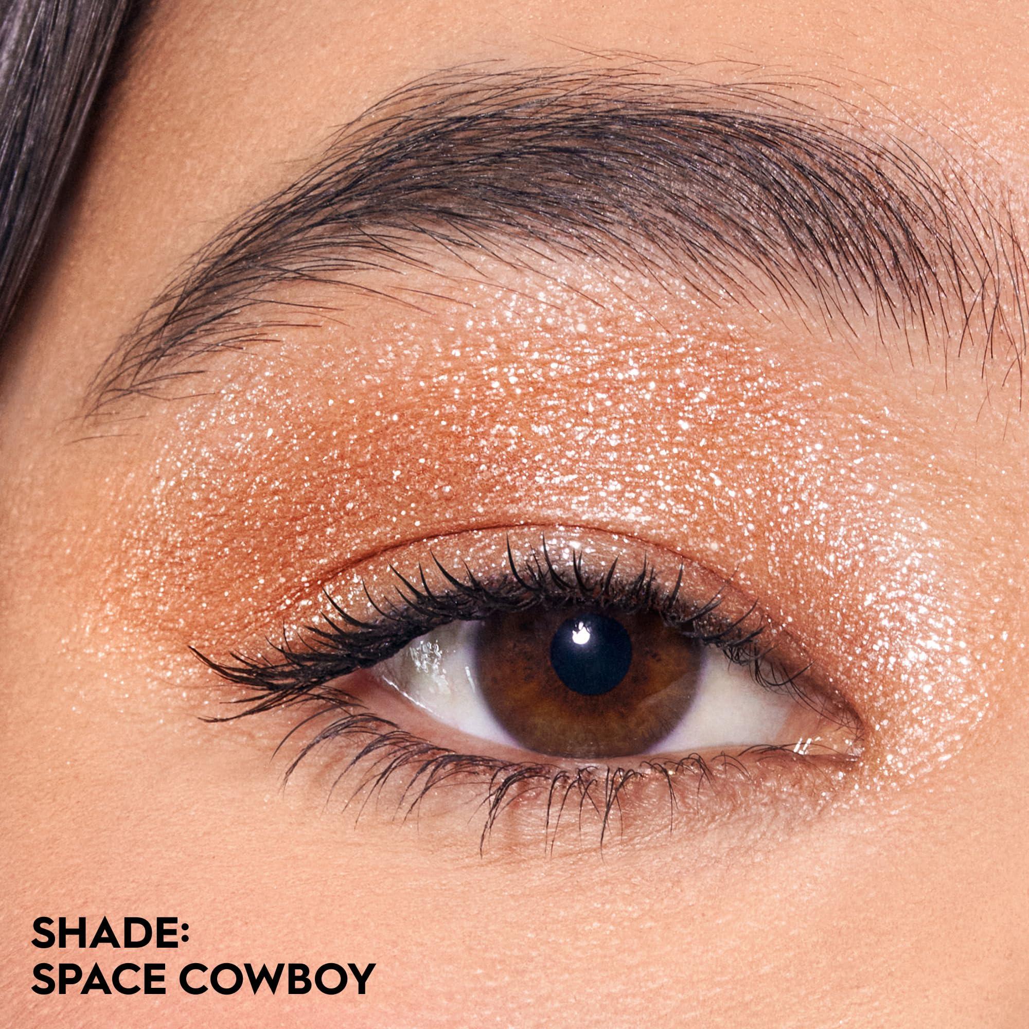 URBAN DECAY URBAN DECAY Space Cowboy Eyeshadow + Eyeliner Duo Set - Moondust Glittery Eye Shadow (Champagne Gold Silver Sparkle) - 24/7 Waterproof Eyeliner Pencil (Light Peach Shimmer + Silver Glitter)
