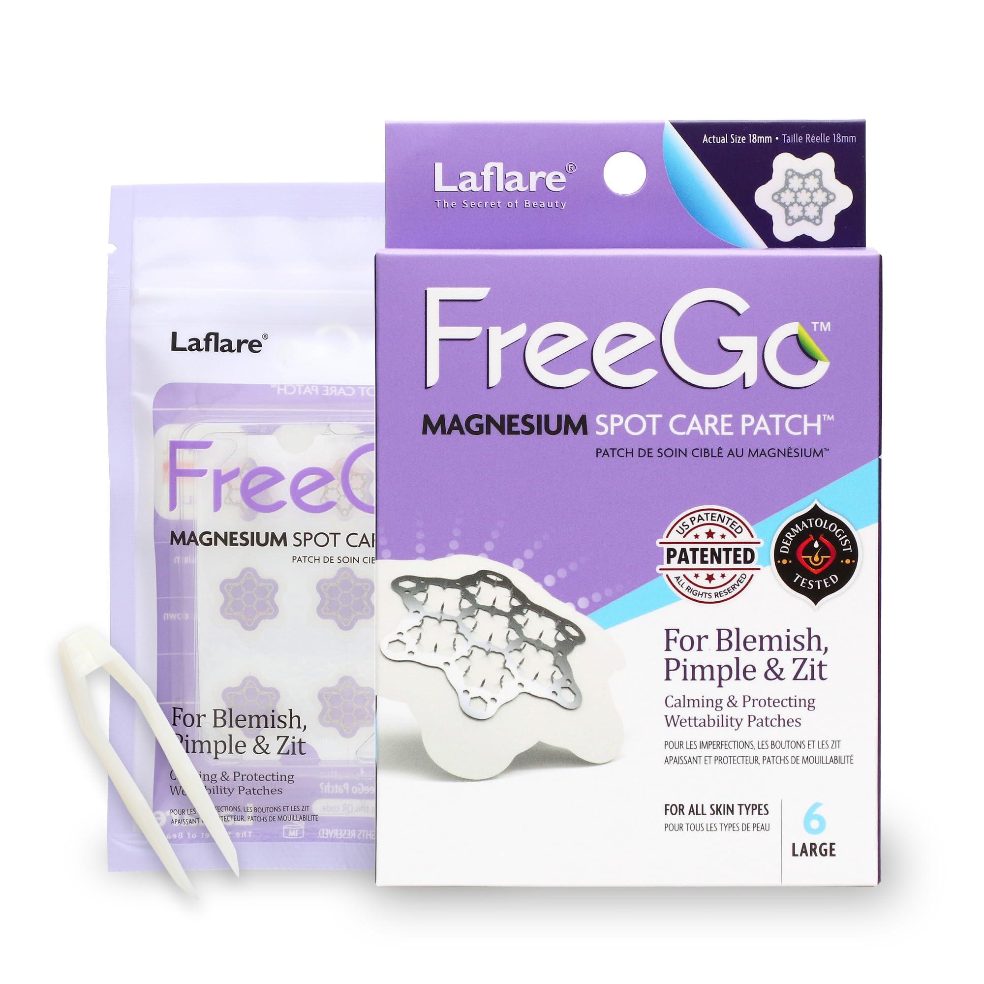 FreeGo Deep Blemish Microdarts | Pimple Patch | Cystic Acne | Fast-Acting | Quick Calming | 99.9% Pure Magnesium | Madecassic Acid | Tea Tree | Eucalyptus Leaf | Hydrocolloid Spot Care
