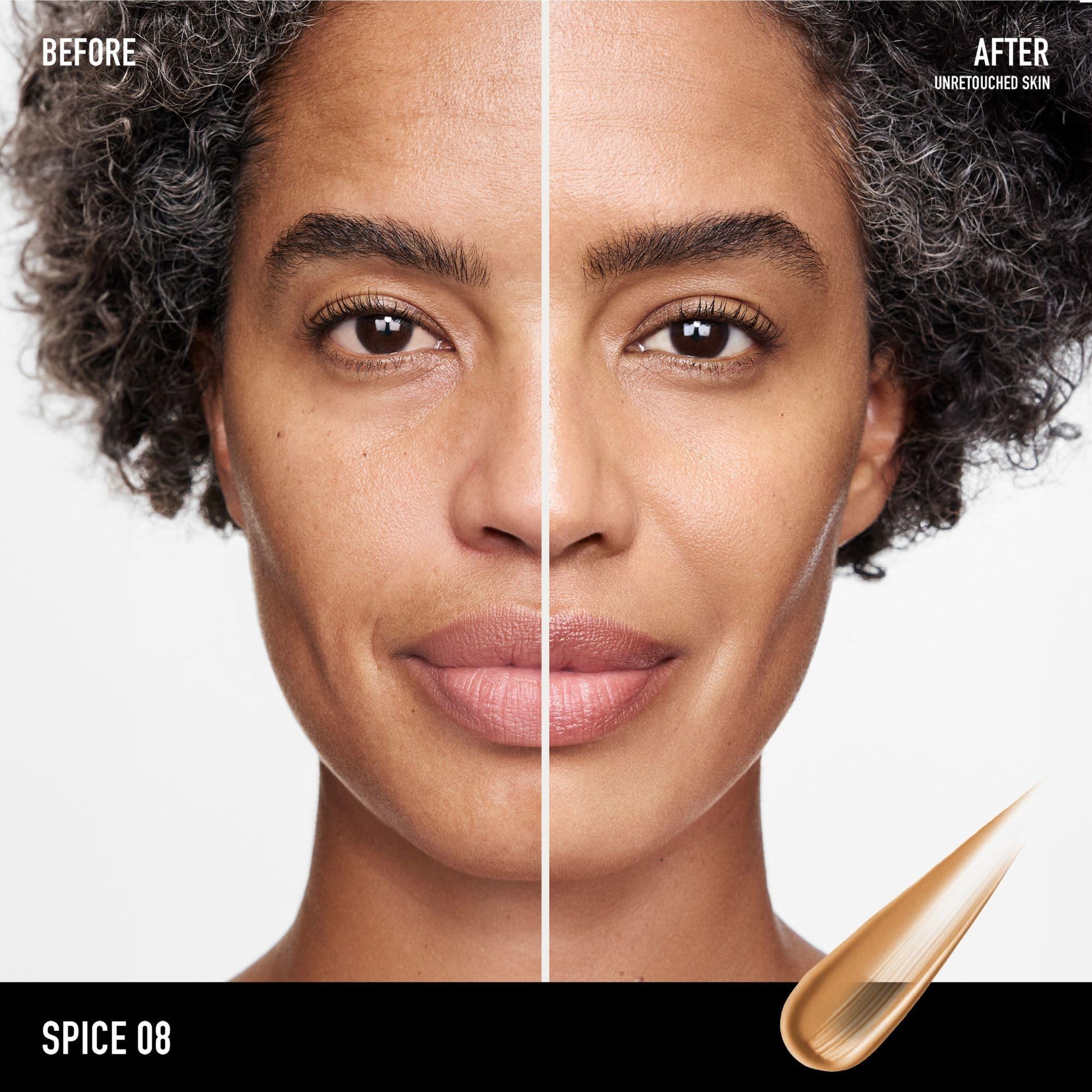 bareMinerals bareMinerals Complexion Rescue Tinted Moisturizer for Face with SPF 30, Vegan Tinted Mineral Sunscreen with Hyaluronic Acid, Mini Size, Spice 08