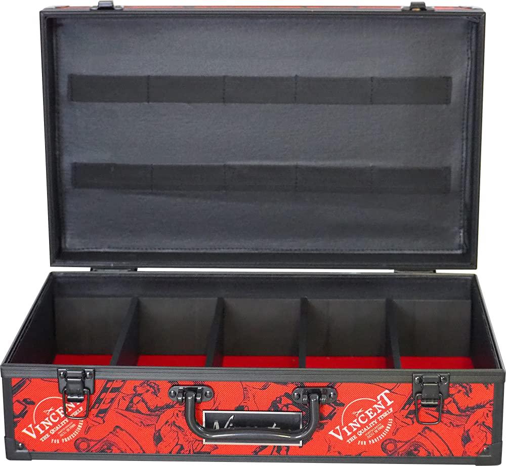 Vincent Vincent Junior Mastercase: Premium Barber, Stylist Travel Case (Nostalgic Red)
