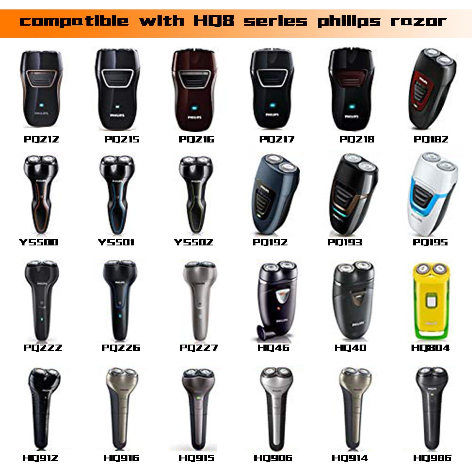 aoblaze 9 Packs HQ56 Replacement Shaver Heads for Philips Norelco HQ6 HQ56 HQ55 HQ4 HQ3,Compatible with HQ300 HQ442 HQ916 HS190 HQ6990 Electric Shavers etc.
