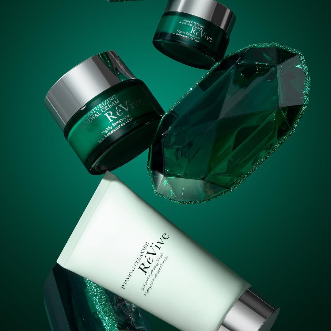 RVive RVive x Lele Sadoughi RNewal Icons Gift Set - Full Size Skin Care Set Includes Foaming Facial Cleanser, Moisturizing Renewal Face Cream & Moisturizing Renewal Eye Cream (3 Count)