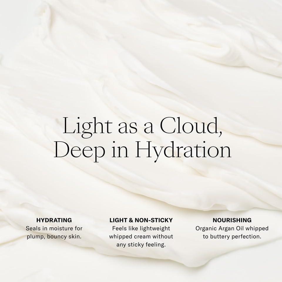 Josie Maran Josie Maran Whipped Argan Oil Body Butter (13.5oz) - Nourishing Body Cream - Quick-Absorbing Moisturizer - Organic Argan Oil from Morocco (13.5 oz., Unscented)