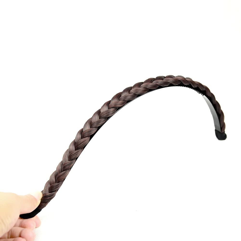 Oplira Oplira Braided Headband With Teeth Braids Hairband With Tooth Synthetic Hair Band Plaited Hairband For Women (Dirty Blonde)