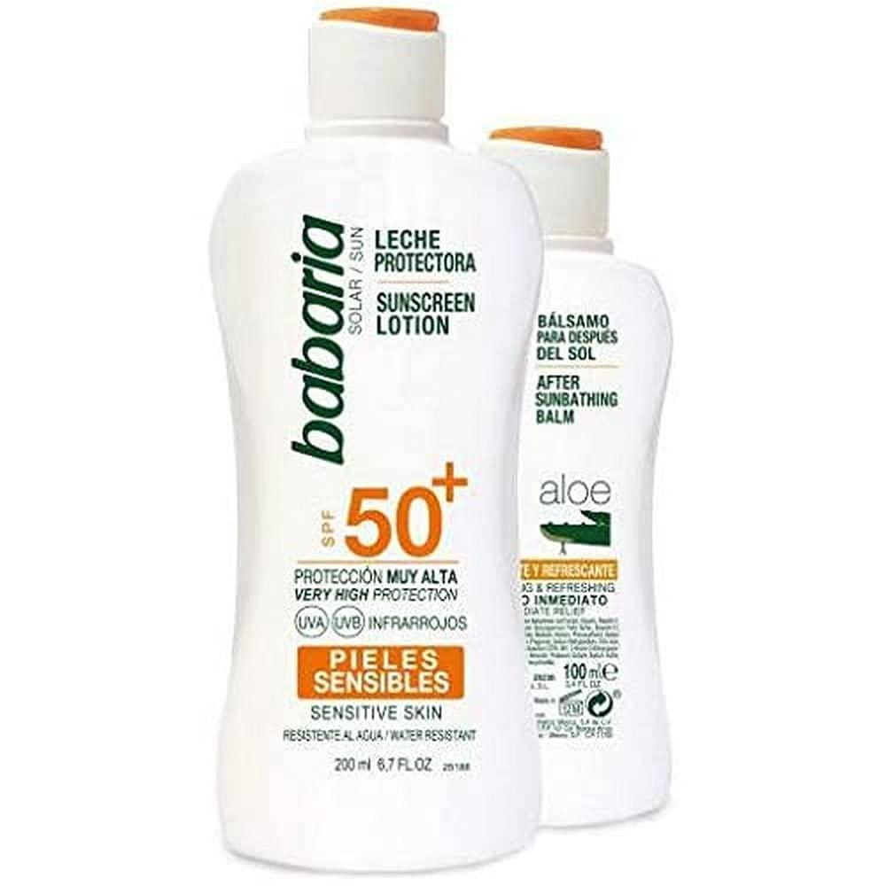 Babaria Solar Piel Sensible Spf50+ Leche Lote 2 Pz