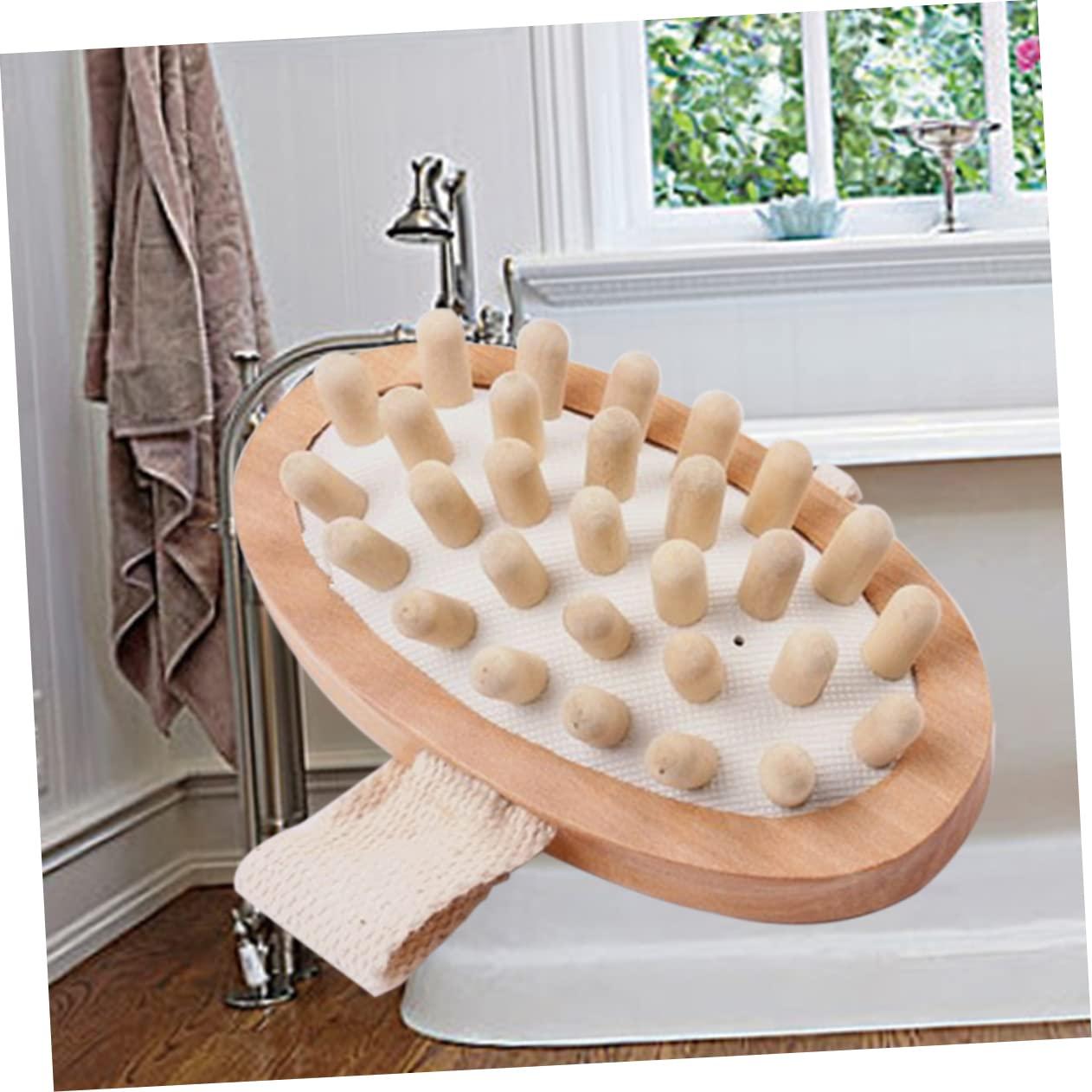 Gogogmee Gogogmee Wooden Bath Brush Body Massage Brush Exfoliating Brush Massager Blood Circulation