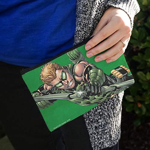 GRAPHICS & MORE Justice League Green Arrow Character Makeup Cosmetic Bag Organizer Pouch