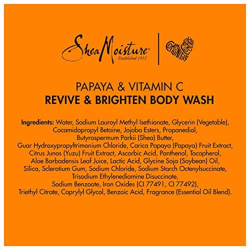 SheaMoisture SheaMoisture Body Wash For Dull, Uneven Skin Papaya and Vitamin C Paraben Free Body Wash 13 Oz