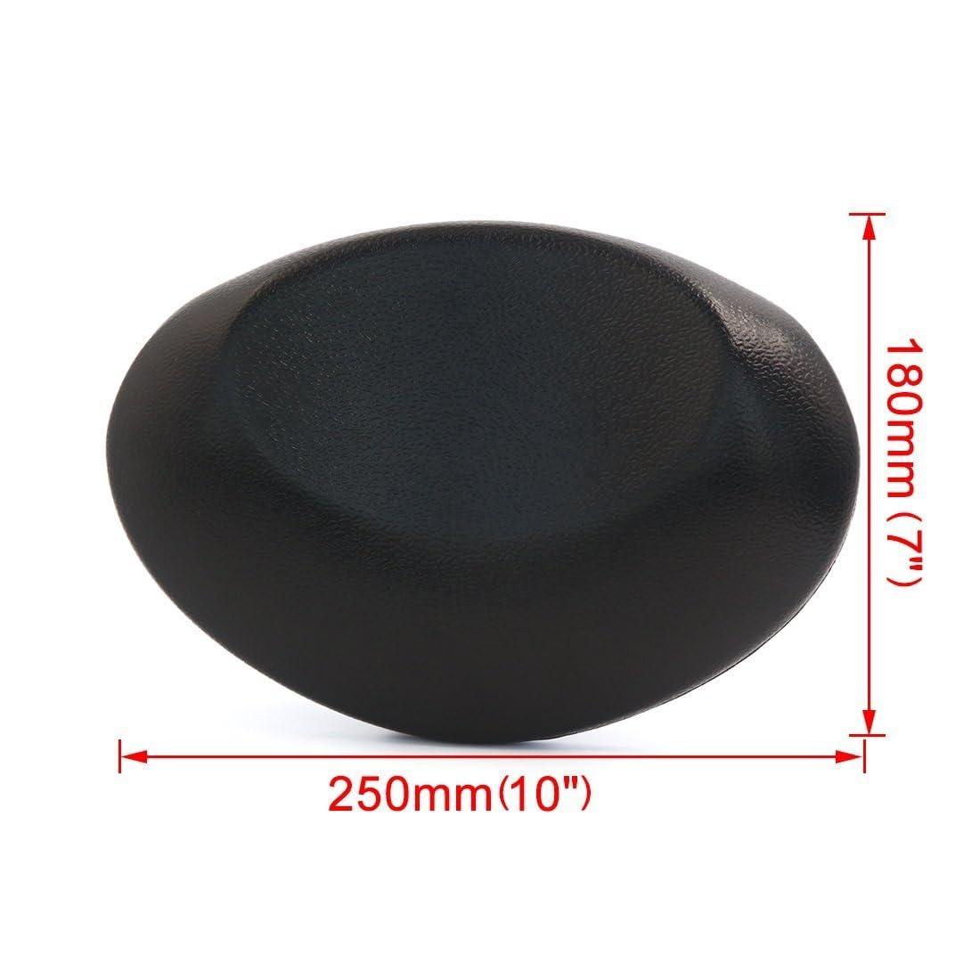 CHENYUEFA CHENYUEFA Black Non- Foam Padded Spa Bath Pillow Waterproof Neck Back Support Comfort Bathtub Cushion Pillow