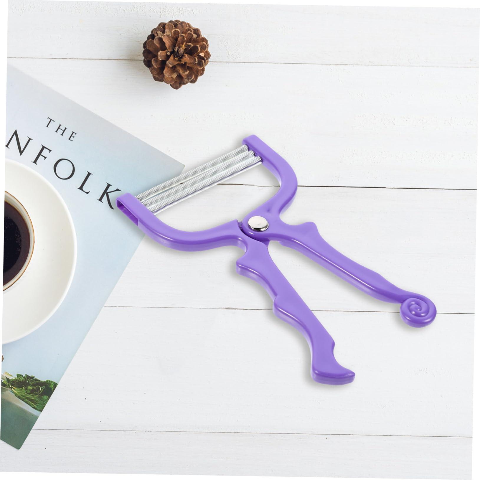 Ipetboom Ipetboom 2pcs Facial Hair Remover Hair Remover Tool Manual Hair Remover Eyebrow Threading Tool Face Shaver Manual Face Hair Removers Threaders Facial Hair Trimmer Beard Trimmers Purple Abs