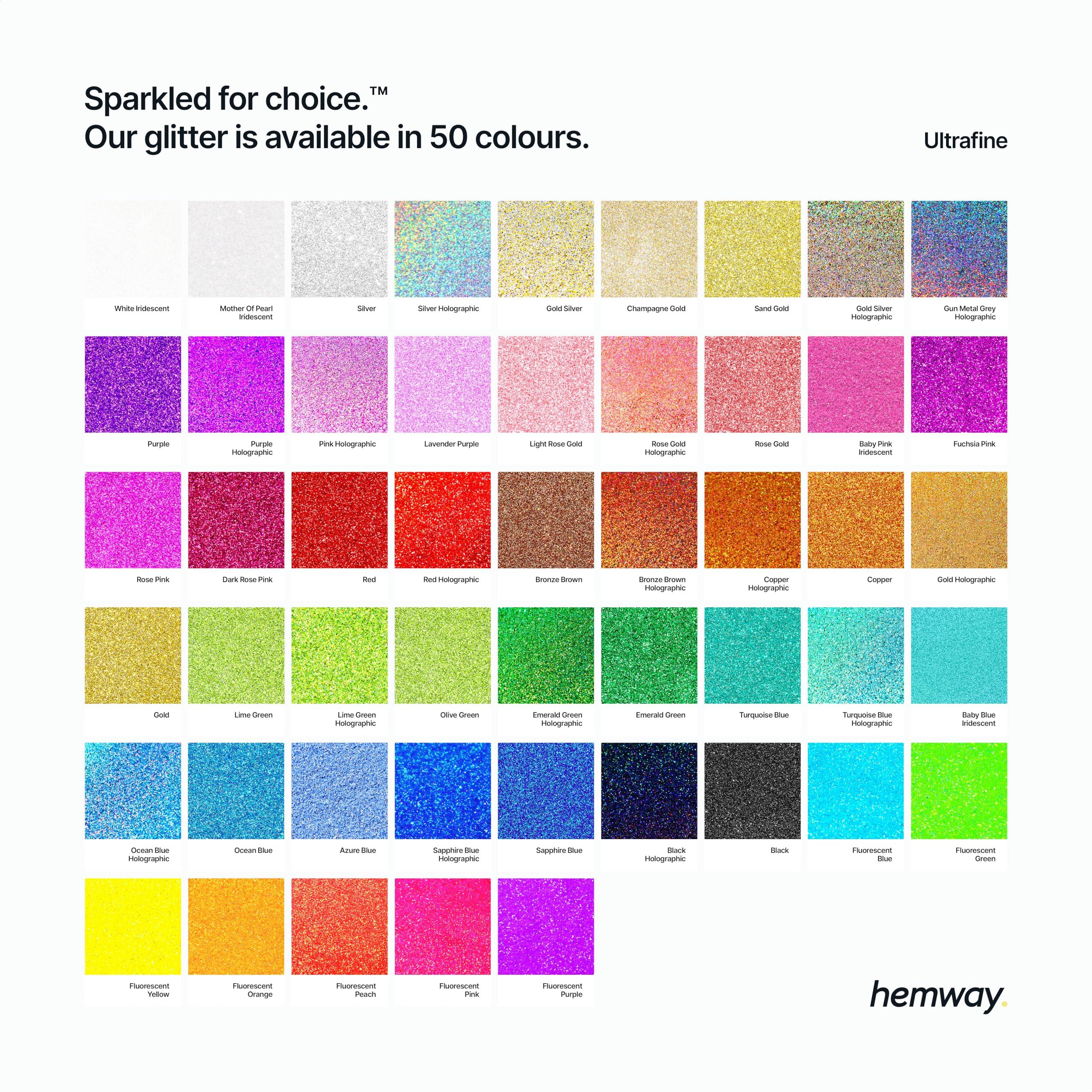 Hemway Hemway Eco Friendly Ultra Sparkle Glitter 100g / 3.5oz - Biodegradable Vegan Cosmetic Safe for Craft Face Hair Nail and Festival Makeup - Ultrafine (1/128" 0.008" 0.2mm) - Gun Metal Grey Holographic