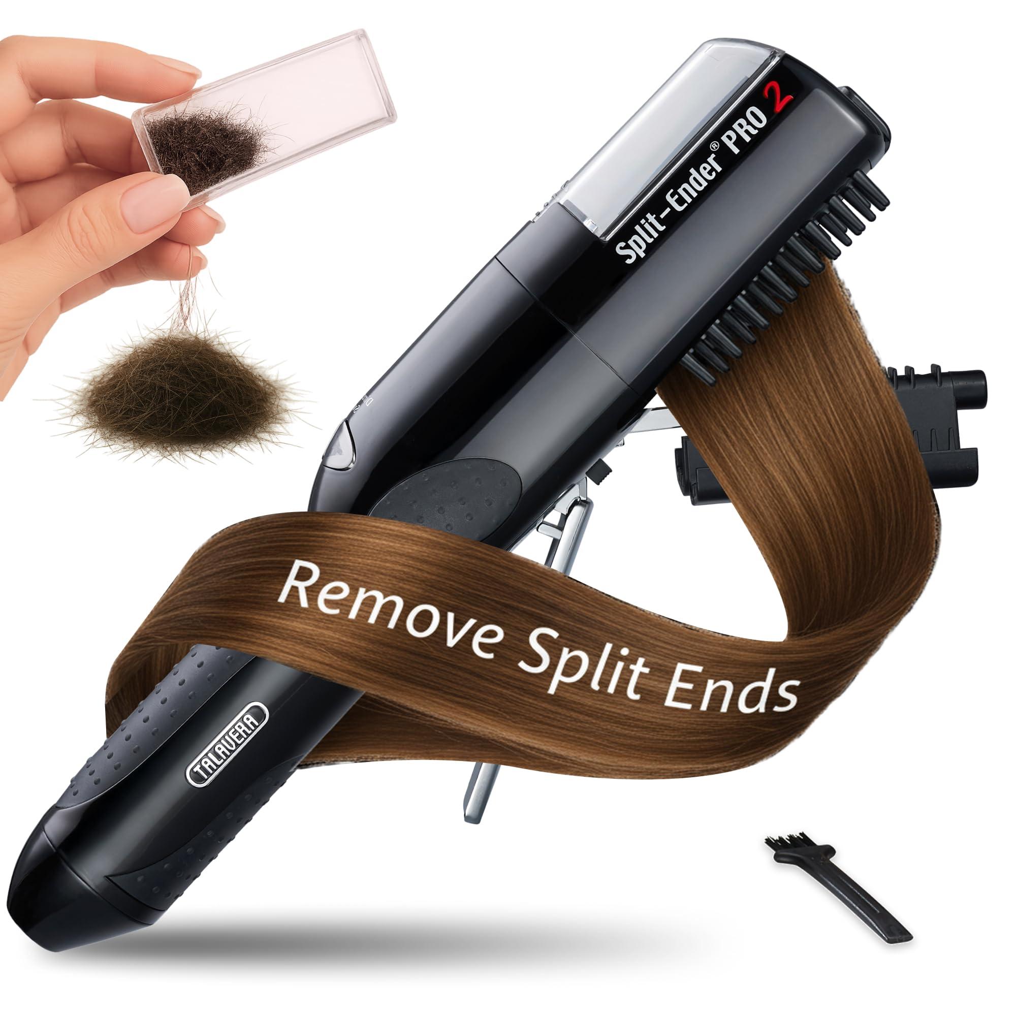 Split-Ender Split-Ender Pro 2 - The Original Cordless Split End Hair Trimmer Automatic Rechargeable Home Tool Hair Clipper 2-in-1 for Dry Damaged Splitting Broken Brittle Straight Curly Frizzy Beauty - Black