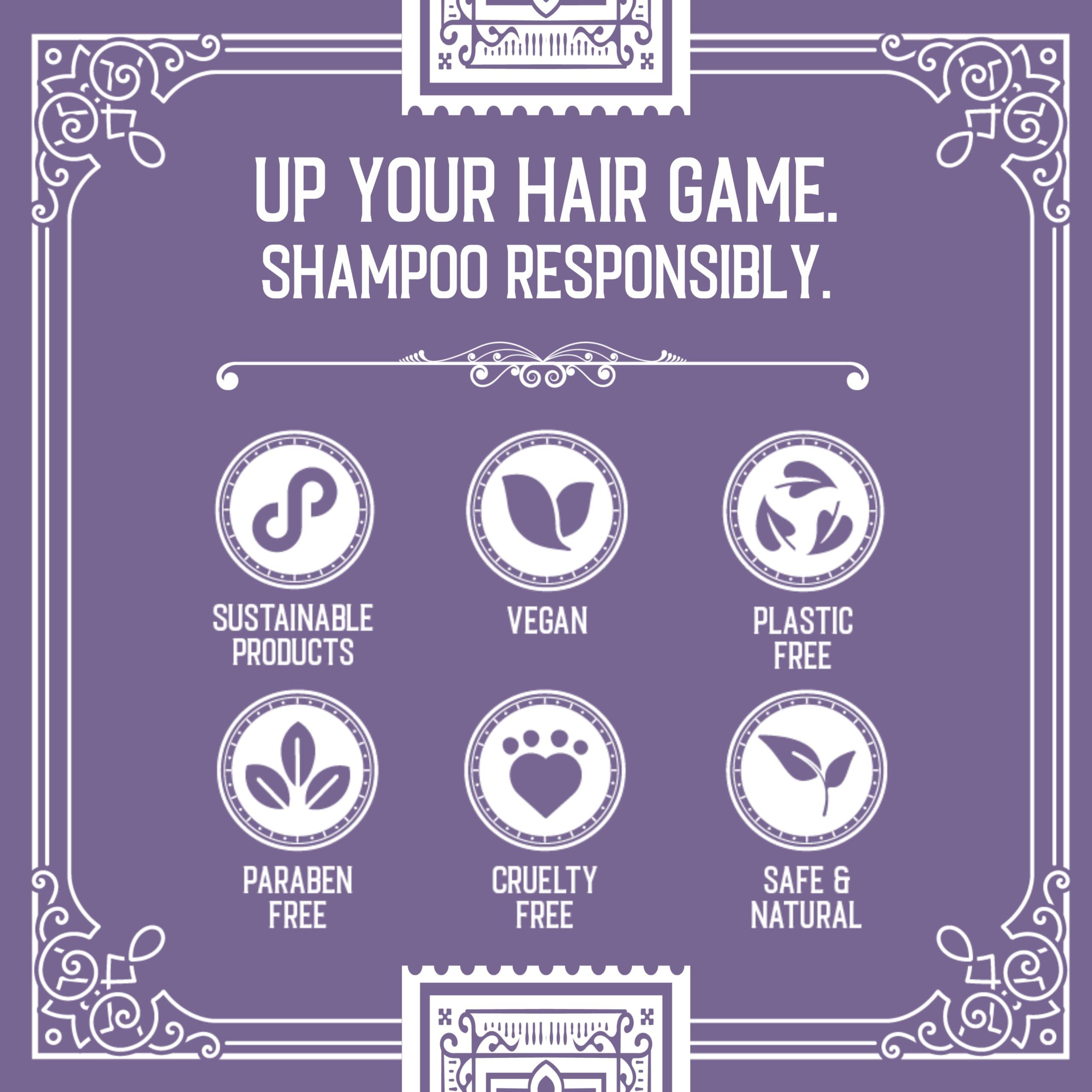 Viori Hamish & Co. Shampoo Bar - Charred Patchouli - Shampoo for Men - Handcrafted with Scottish Islay and Whiskey Infused - Made from Natural Ingredients - Sulfate, Paraben, Cruelty, and Plastic-Free