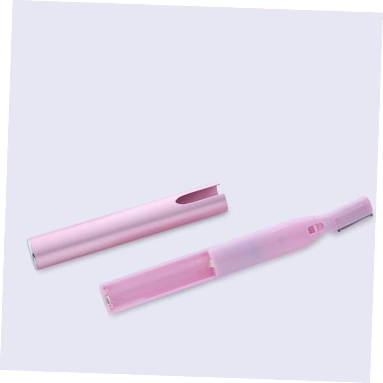 Baluue Baluue 2pcs Electric Eyebrow for Men and Women Portable Automatic Eyebrow Trimmer for Painless Hair Removal Anytime Anywhere No Battery Required for Travel