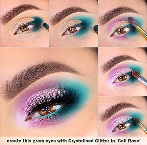 LA Splash LA Splash Cosmetics Loose Glitter Rose Pink Eyeshadow Champagne Metallic Powder for Lips/Hair/Nail/Body - Crystallized Glitter (Cali Rose)