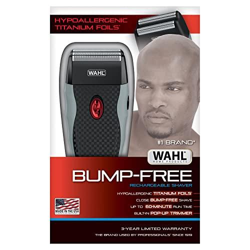 Wahl Wahl Bump-Free Rechargeable Foil Shaver with Hypoallergenic Titanium Cutters for Close, Smooth Shaving - Model 7339-300