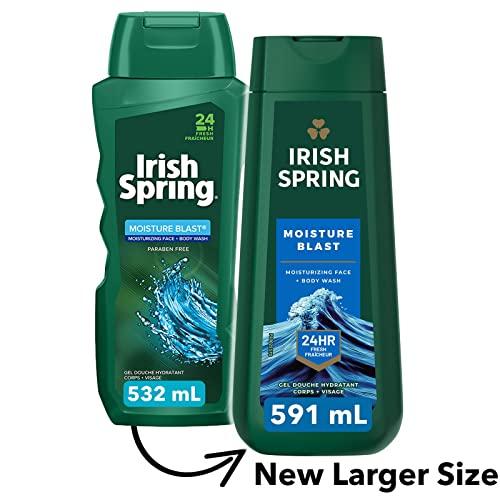 Irish Spring Irish Spring Moisture Blast Body Wash for Men, 20 Oz