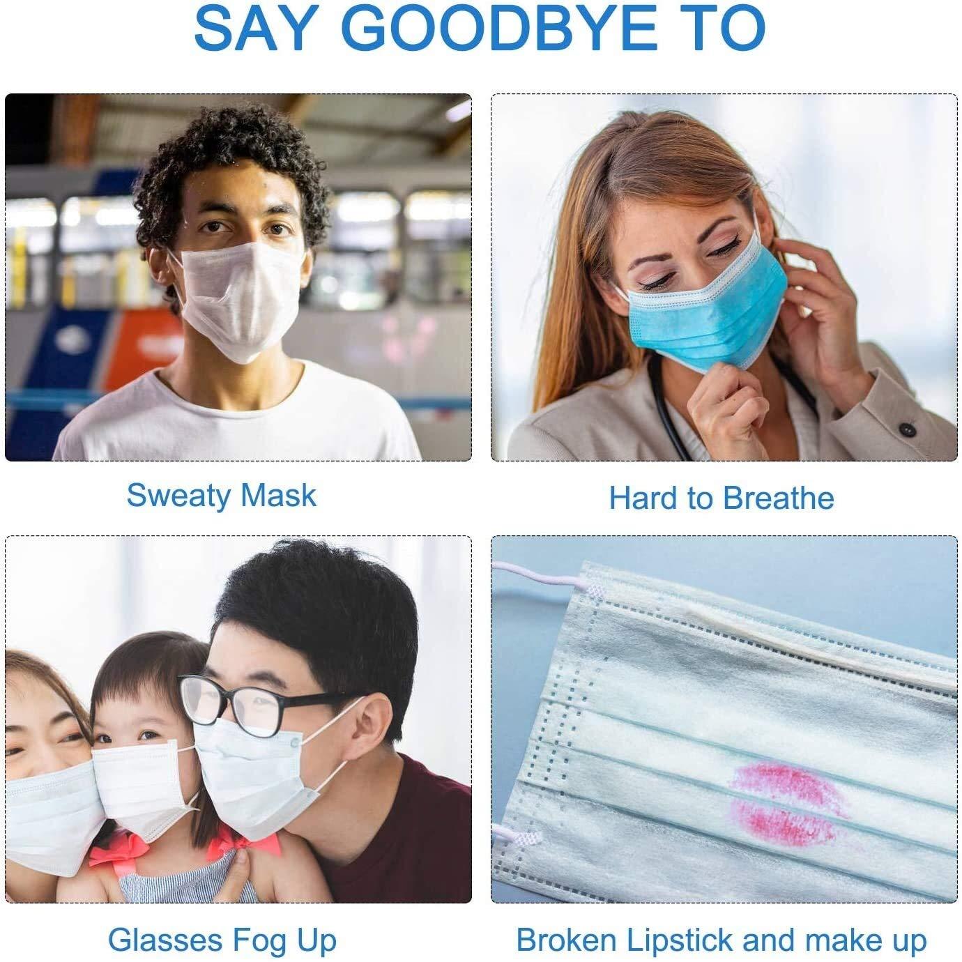 ACCROL ACCROL Pack of 10 3D Mask Holder Mask Holder, Mask Holder, Support Frame, Inner Cushion for Mask, Lipstick Protection Stand Face