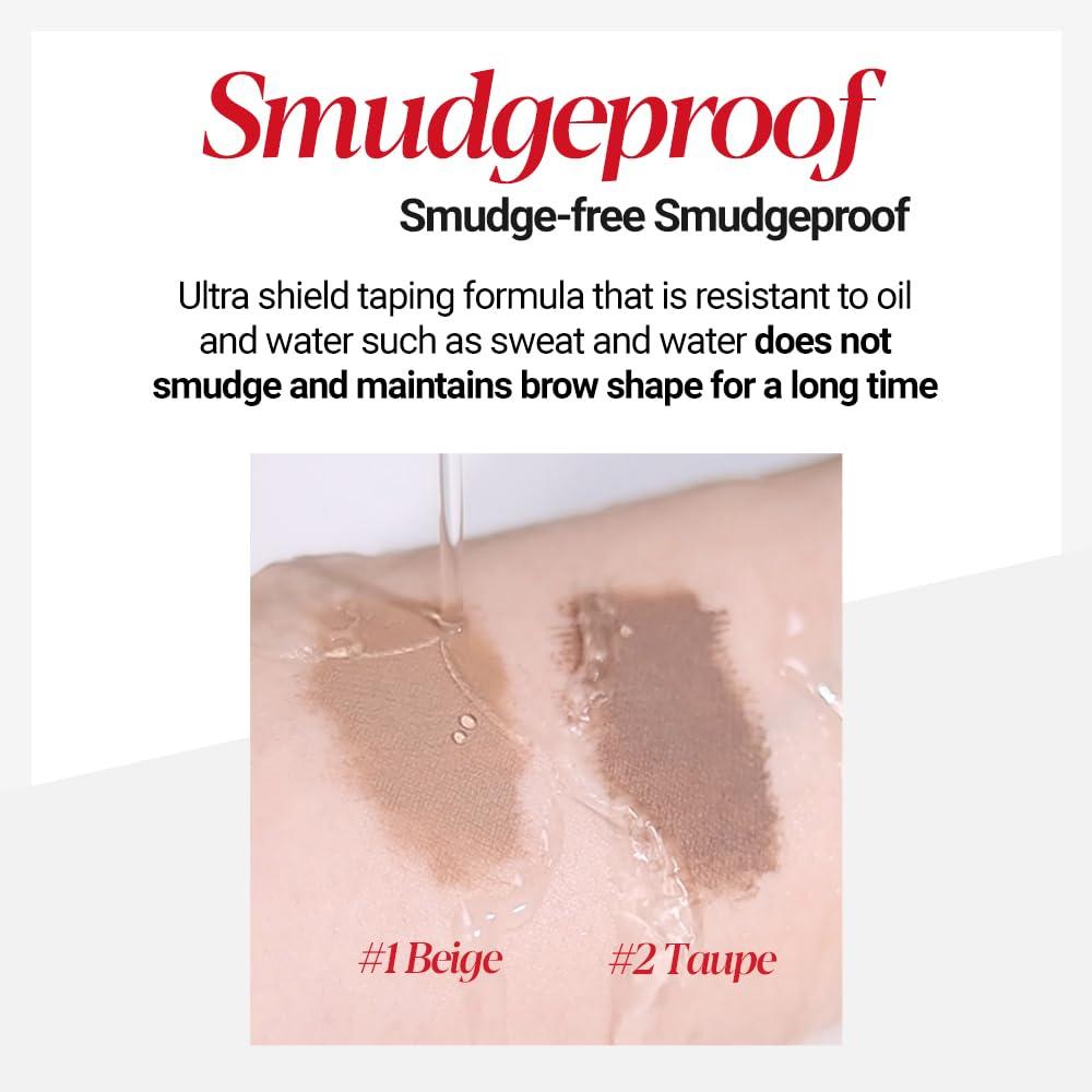 Espoir Espoir The Brow Color Fixing Cara #2 Taupe 0.1 fl oz | Easy Fixing without Clumping with Skinny Brush | Long Lasting Smudgeproof Eyebrow Mascara | Soft Mood Coloring Tinted Gel | Korean Eye Makeup