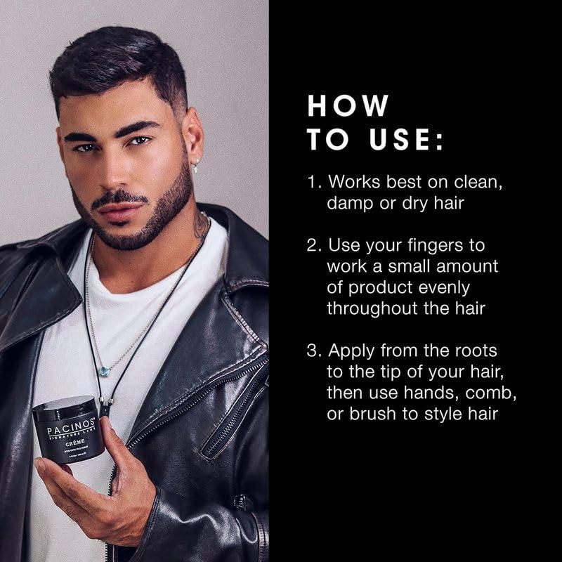 Pacinos Pacinos Creme Hair Sculpting Wax Cream - Water Soluble Medium Shine Styling Cream
