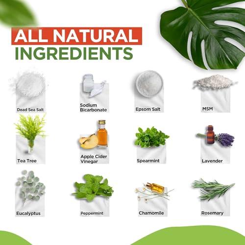 DAILY REMEDY EXTRA STRENGTH Tea Tree Oil Foot Soak with Epsom Salt - Made in USA - for Toenails, Athlete\'s Foot, Itchy Feet, Stubborn Smelly Foot Odor, Pedicure, Foot Calluses & Soothes Sore Tired Achy Feet -16 oz