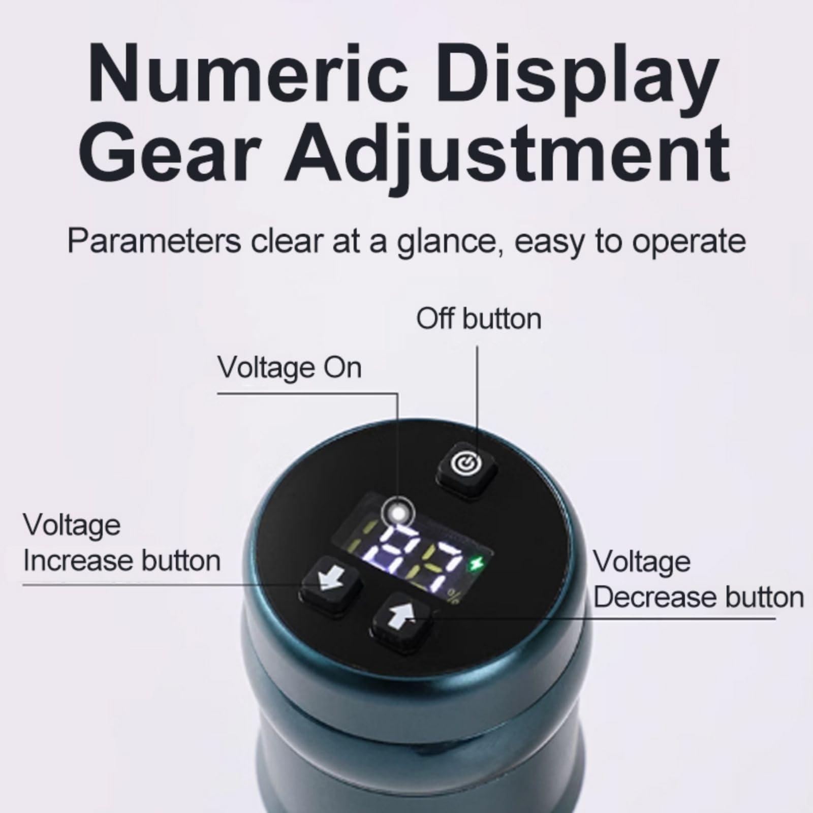 OG PRODUCE INK CARVER Wireless Tattoo Pen for Tattoo Starters, 1200mAh, Direct Drive Coreless Motor (Black)