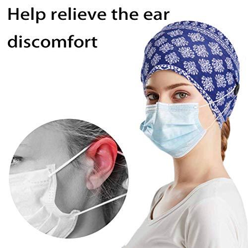 Bohend Bohend Boho Button Headband Wide Stretchy Daily Use Knotted Headwear Sport Athletic Yoga Gym Hair Accessories for Women and Girls(3pcs) (D)