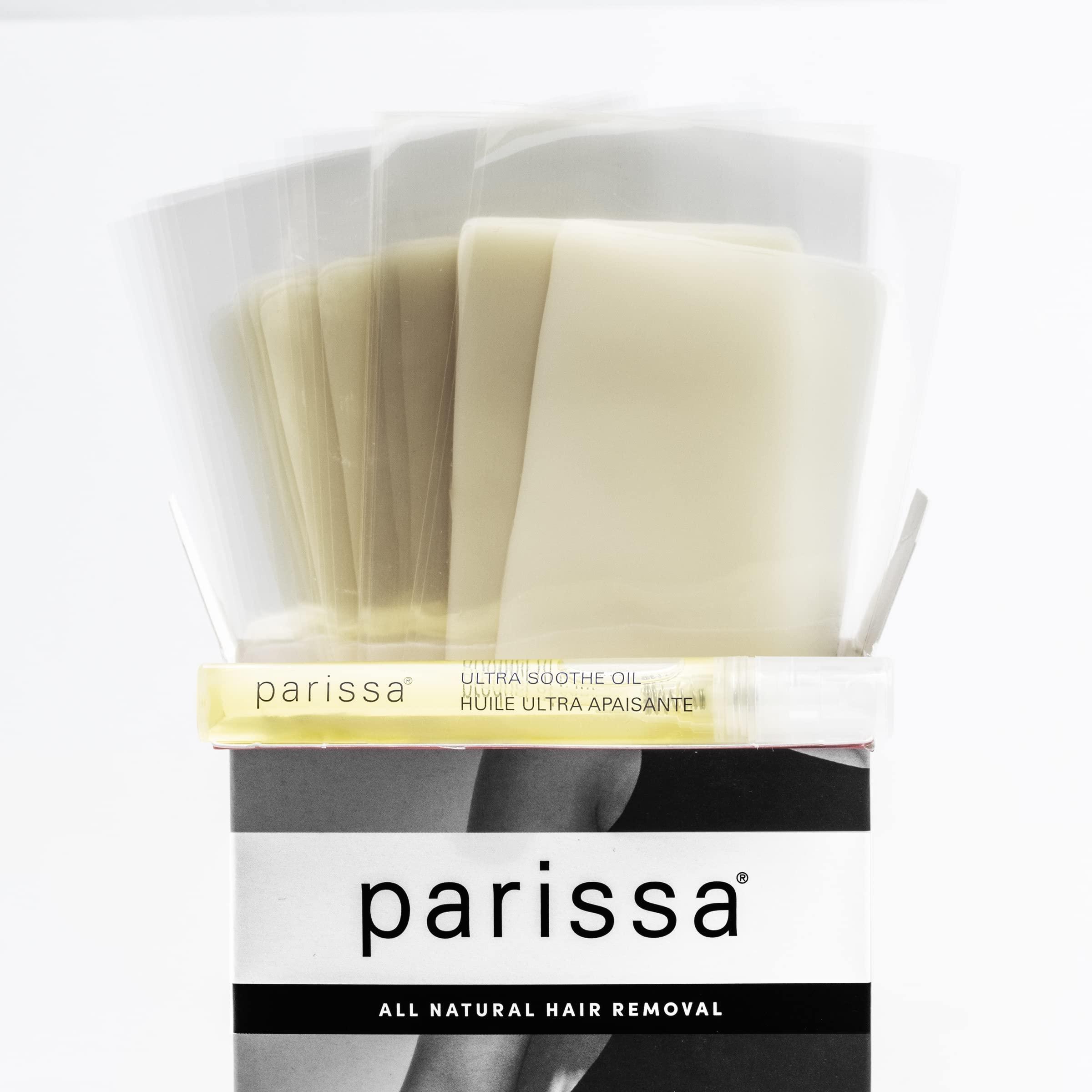 Parissa Parissa Legs & Body 24 Biodegradable Wax Strips Kit for At-Home Hair Removal with Ready-to-Use Large Wax Strips for All Hair Types, Pink (PW-ST40)