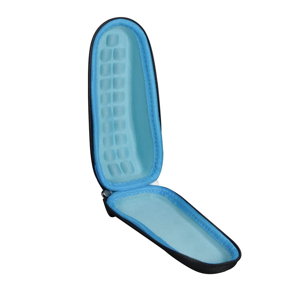 Hermitshell Hermitshell Hard Travel Case for Braun Series 3 3040s 3010BT 3310S 3010S 310S 3070cc Electric Shaver Beard Trimmer (Not Including Charger, Black+Blue)