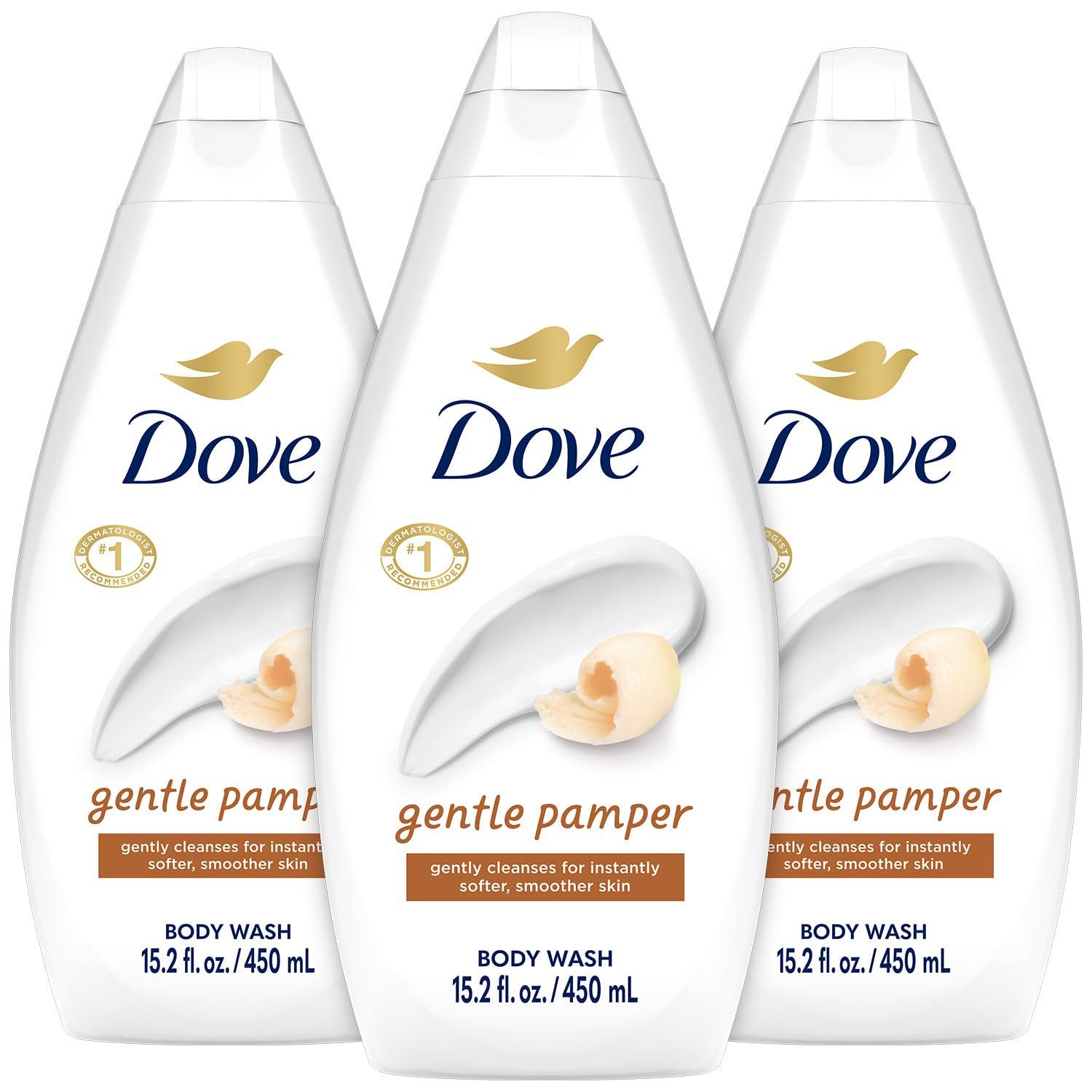 Dove Dove Body Wash, Gentle Pamper 3-Pack  Soothing Moisturizing Cleanser for Soft Skin, 15.22 Oz Ea