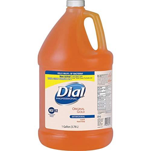 Dial Dial Professional Gold Antibacterial Liquid Hand Soap, 1 Gallon Refill Bottle & Cardinal Economy 3-Ring Binders, 1\", Round Rings, Holds 225 Sheets, ClearVue Presentation View
