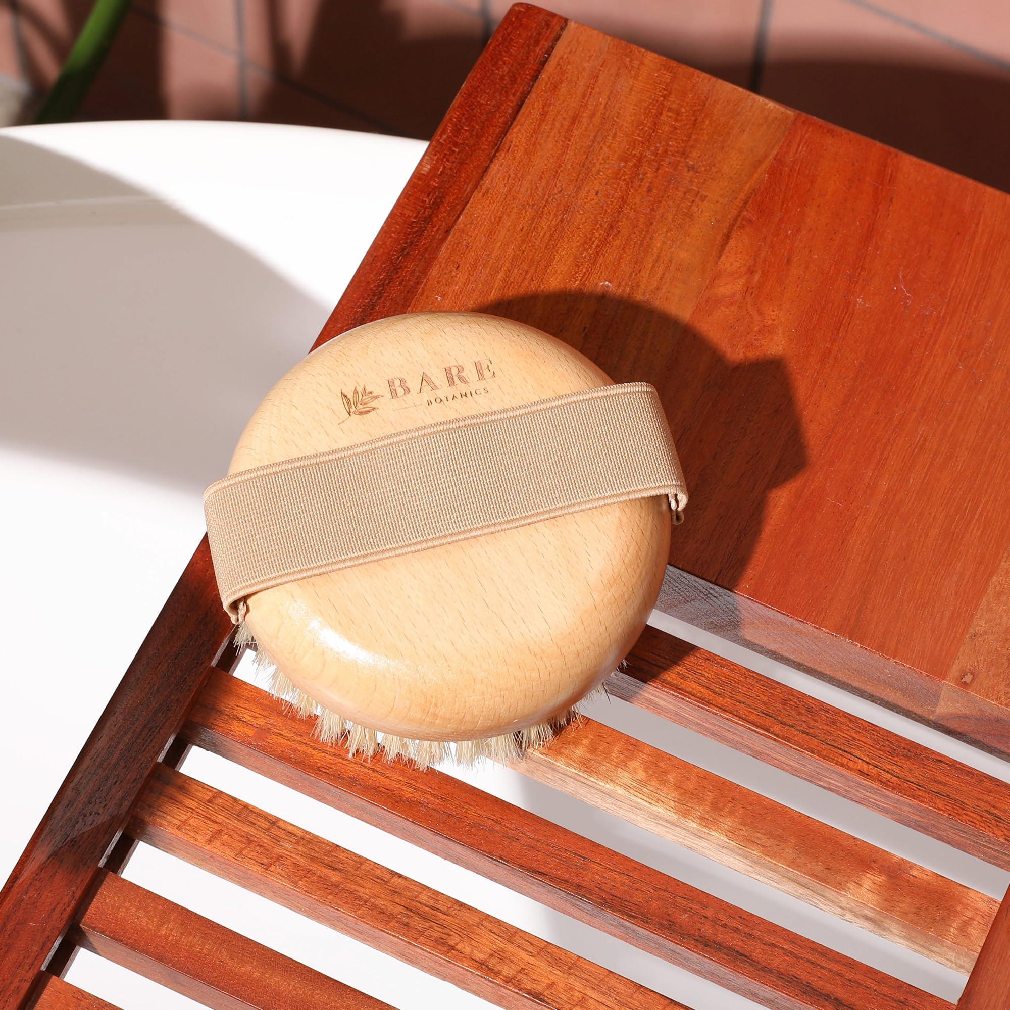 BARE BOTANICS Bare Botanics Palm Dry Brush + Lemon Citrus Body Salt Scrub