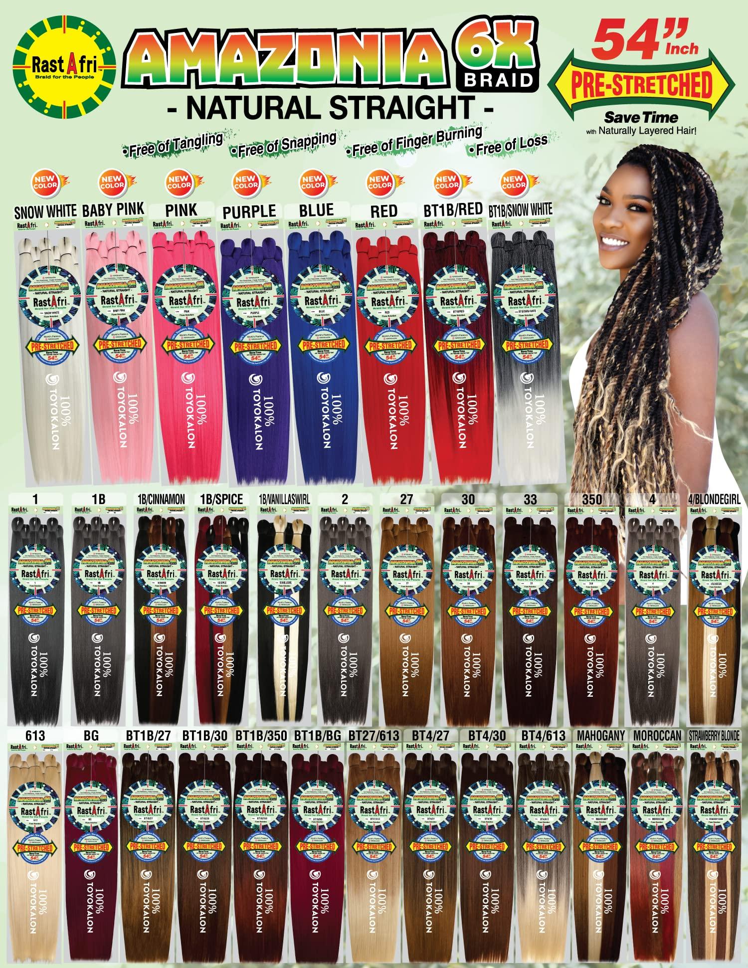 Rastafri RastAfri Amazonia 6X-54\" Braid (1B)