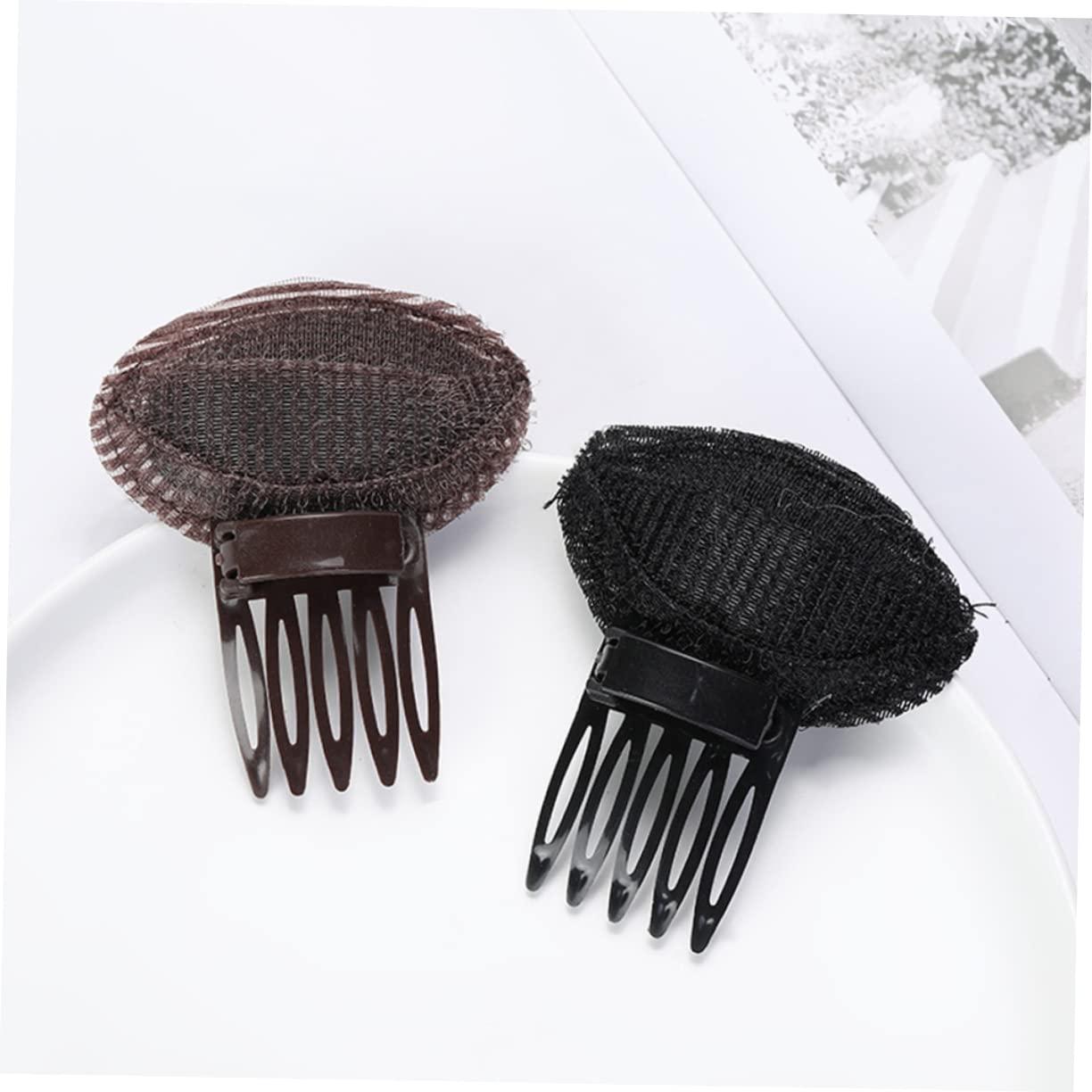 MERRYHAPY MERRYHAPY 6pcs Bangs Pad Hair Quiff Shaper Boar Bristle Hair Brush Volumizing Snap Ties Hair Claw Clips Hair Pins Base Hair Dryer Large Hair Clips Front Puff up Hair Clip Womens Plastic Abs