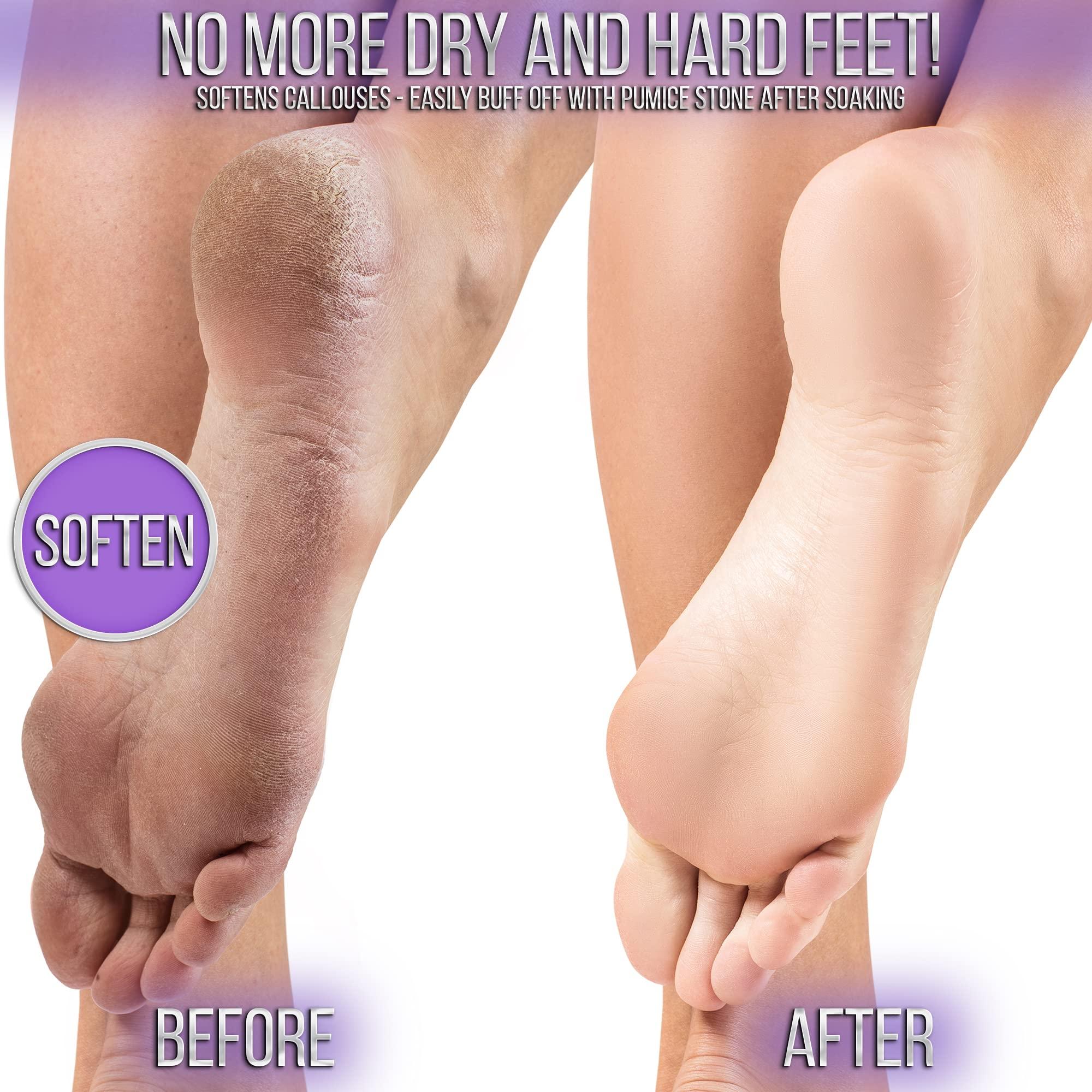 CRAFTS AND THE CITY Crafts And The City SOO Jelly Pedicure Packs - Pedicure Foot Soak For Feet - Moisturizing Jelly Spa Pedi Soak - Foot Spa Bath Soak For Soaking - Pedicure Foot Gel To Relax Sore Feet (Lavender)