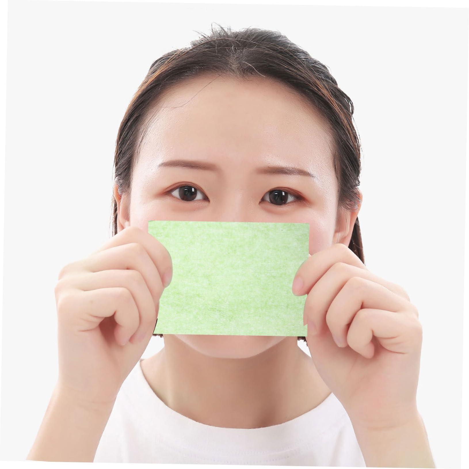 VINTORKY VINTORKY 10 Pack Facial Oil Absorbing Sheets 1000 Sheets per Box Thin Portable Double-Sided Paper for Oily Skin Care Random Colors