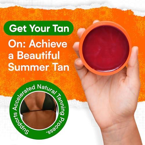 Carrot Sun Carrot Sun Tanning Accelerator 350ml Carotene Intensive Tanning Gel Natural Extract Sun Cream Tanning Lotion for All Skin Types Tan Lotion with Carrot Oil for Even Beautiful Skin Coloring - SPF0
