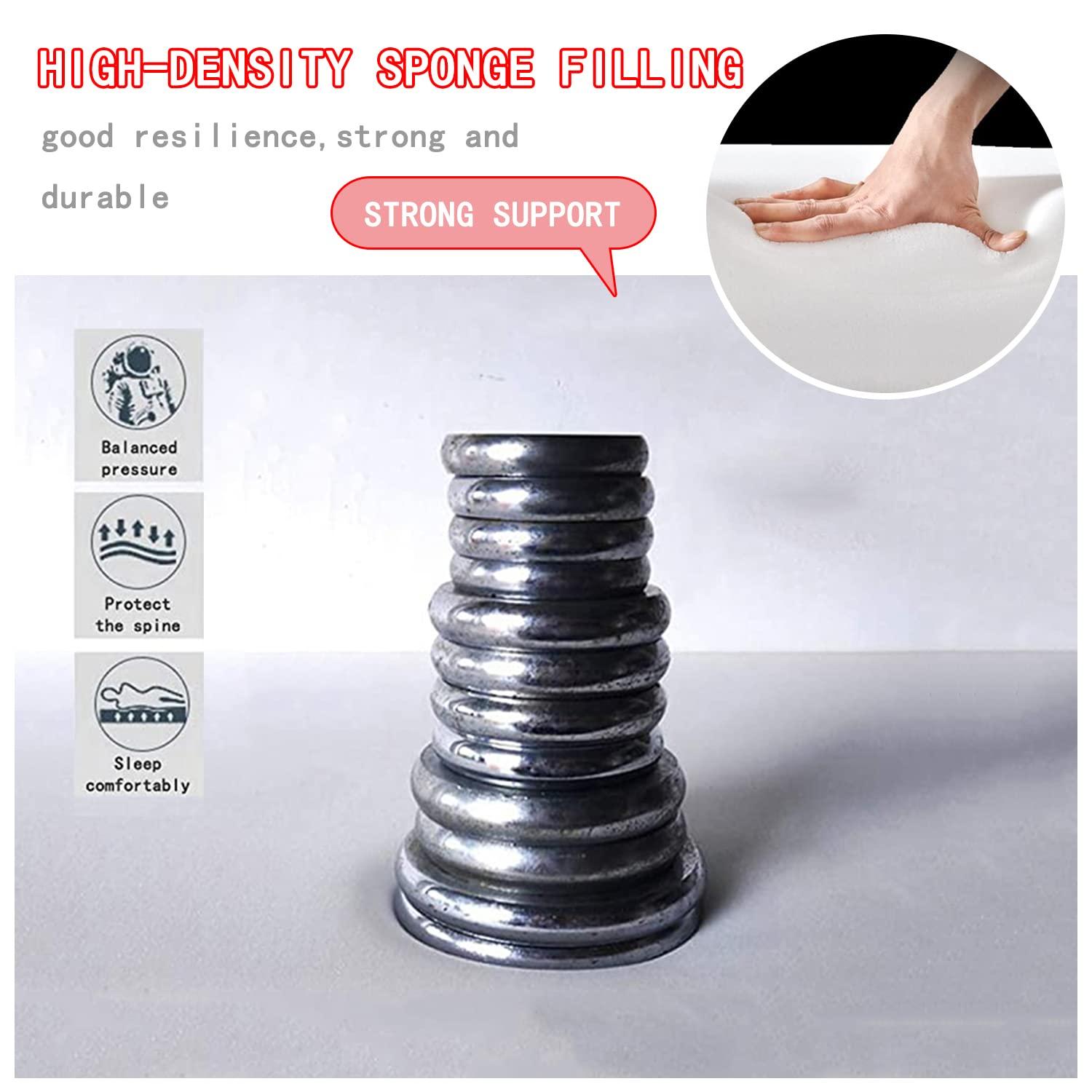 NinthAvenue Basics Massage Table Mattress Topper,Comfortable Massage/Spa Table Pad,0.8In Lash Bed Cushion Memory Foam,with Four Corner Straps & Anti-Slip Bottom,Without Bed,Not Washable,Gray t,80x190cm