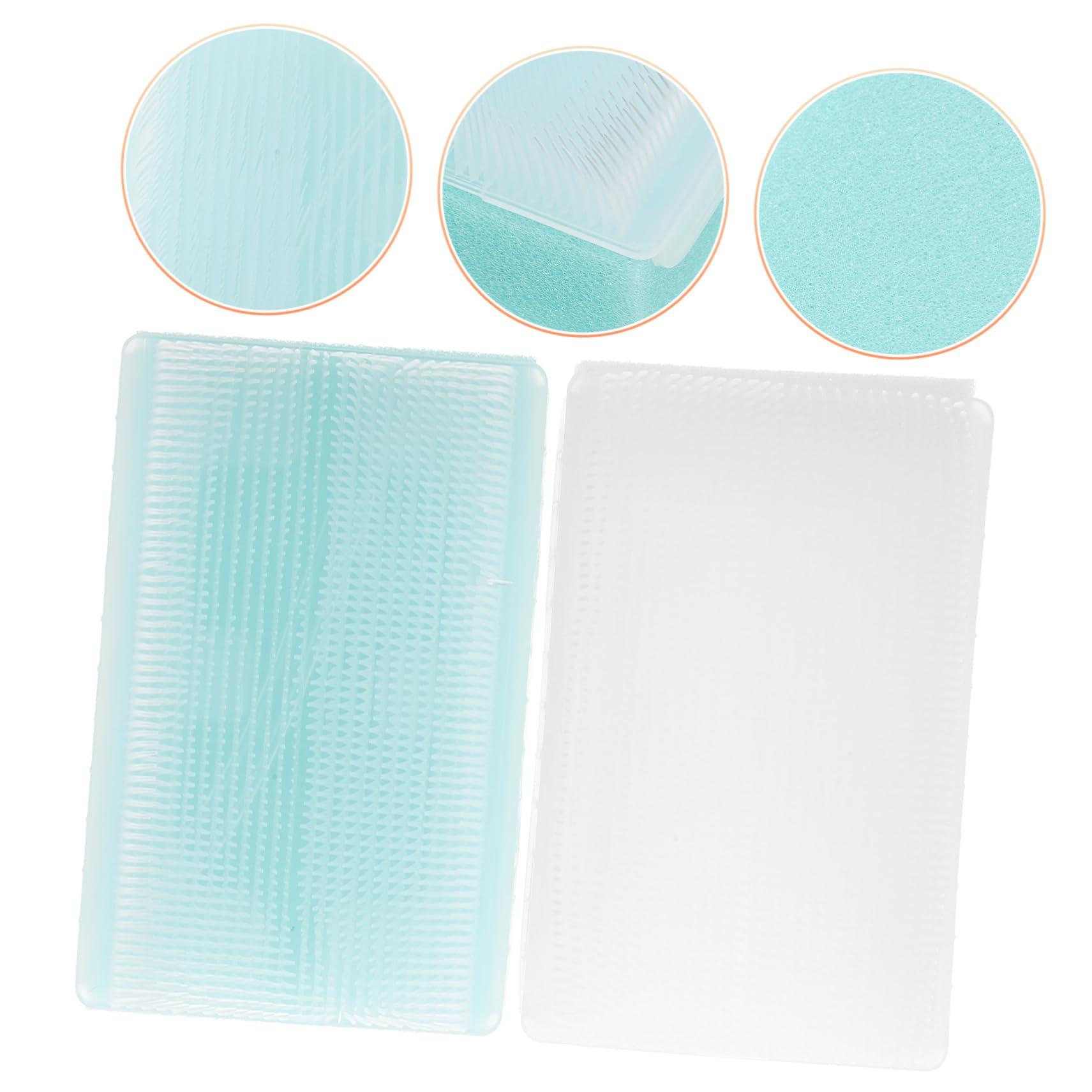 NULYLU NULYLU 2pcs Sensory Brush Sponge Brush Daily Use Shower Brush Household Head Scrubber Bath Accessories Newborn Bath Essentials Cap Shampoo Scalp Scrubber Sponge for Hair Pp