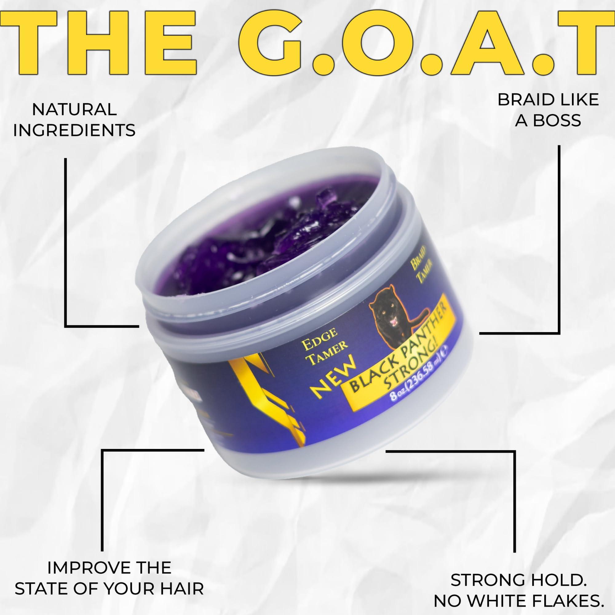 black panther strong diamond edges DIAMOND EDGES BLACK PANTHER STRONG - Edge Control & Styling Gel, 24 Hour Hold w/No Flakes, Ideal for Curly Hair (4oz (Pack of 1))