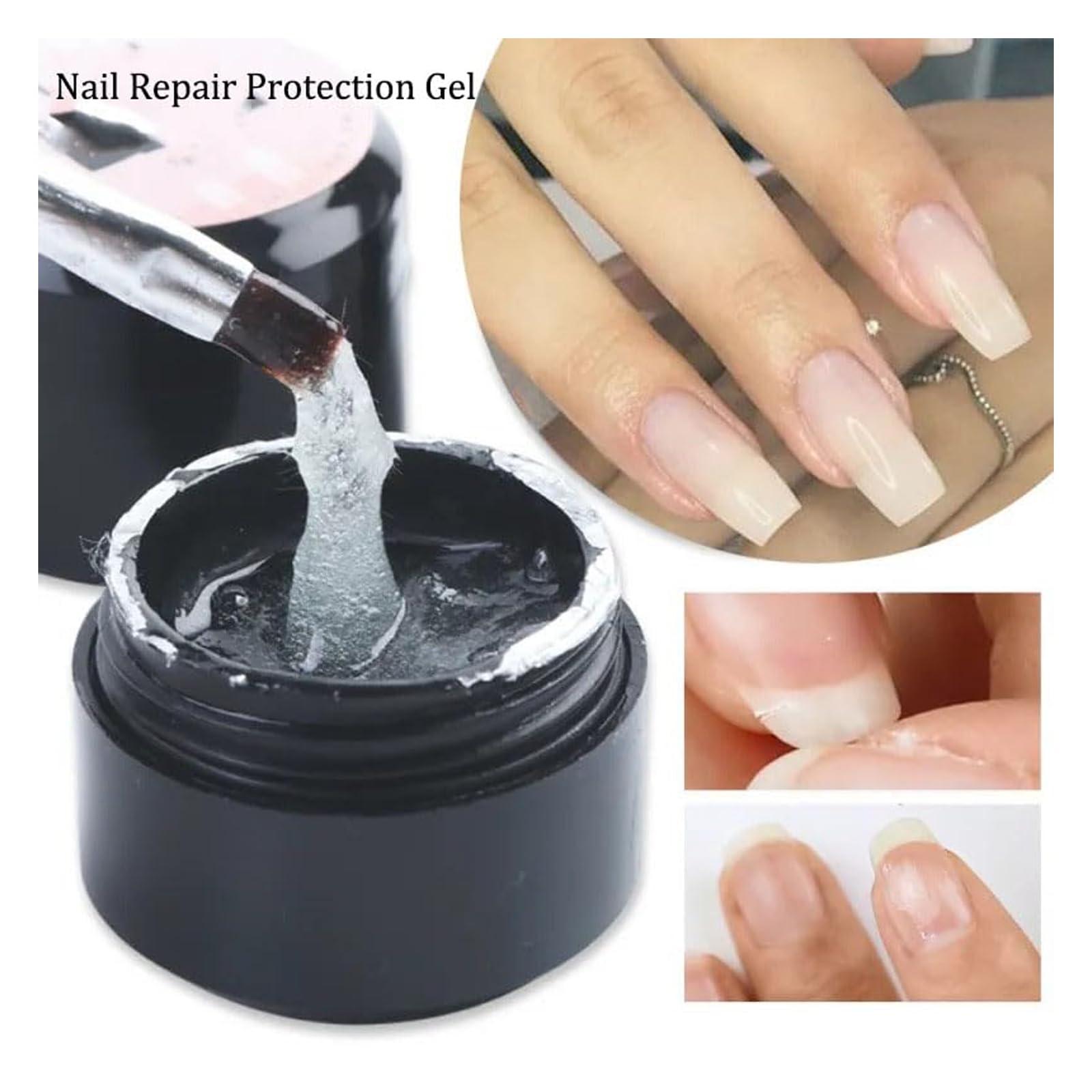Generic Nail Repair Protection Gel, Analoguey Nail Repair Gel, Nail Repair Kit for Split Natural Nail, Nail Repair Gel for Broken Natural Nails, Quick Drying (3pcs)