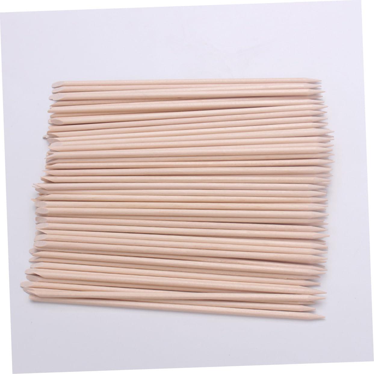 Mipcase Mipcase Wooden Nail Art Stick 200pcs Cuticle Remover Set Sticks Cuticle Cleaner