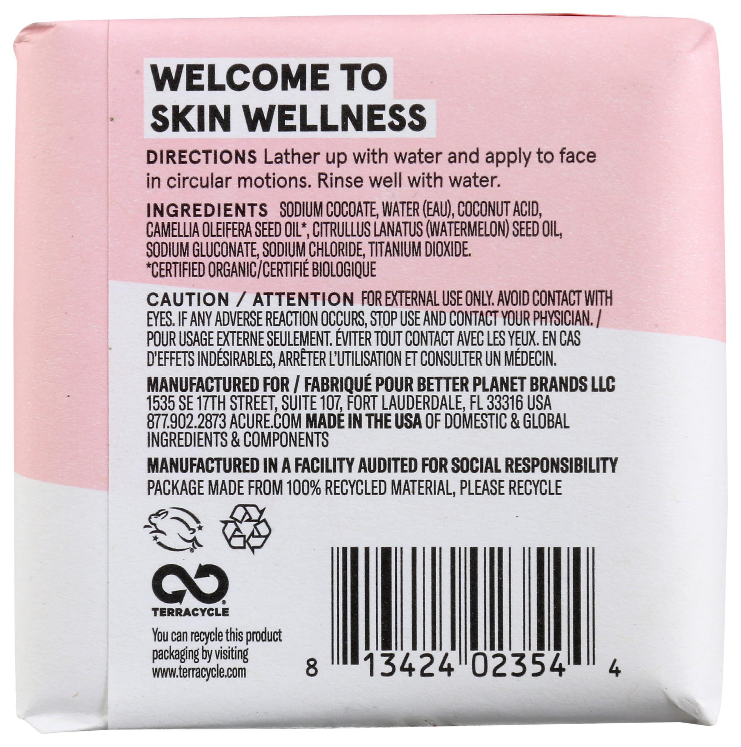 Acure Acure Seriously Soothing Facial Cleansing Bar, 4 OZ