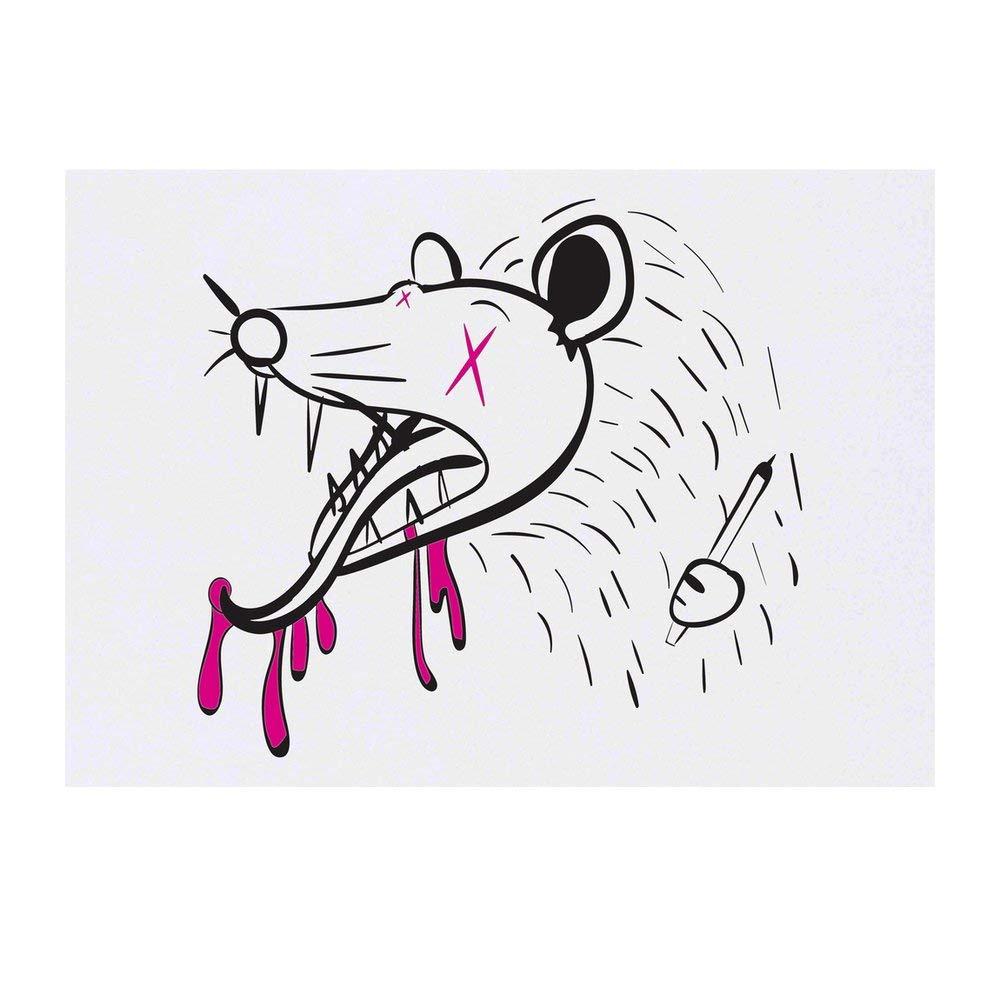 Azeeda 'Possum With Pencil' Temporary Tattoo - Water Resistant, Skin-Safe, Non-Toxic Transfer (TO00038810)