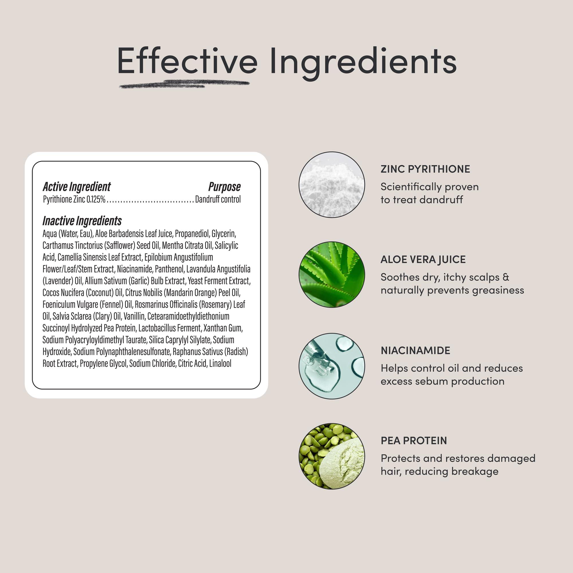 Jupiter Jupiter Anti-Dandruff Shampoo and Serum, for Women & Men, Dermatologist-Formulated for Flaky, Itchy, Oily, & Dry Scalp, Sulfate-Free, Vegan, Color-Safe, & Paraben-Free, Shampoo with Zinc