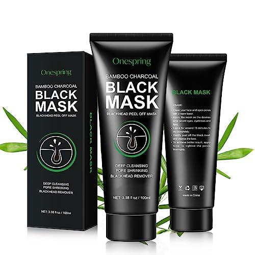Onespring Onespring Blackhead Remover Mask, Peel Off Black Mask for Men and Women, Purifying Charcoal Face Mask for Deep Cleansing Blackheads, Dirt, Pores, Excess Oil (3.38 fl. oz)