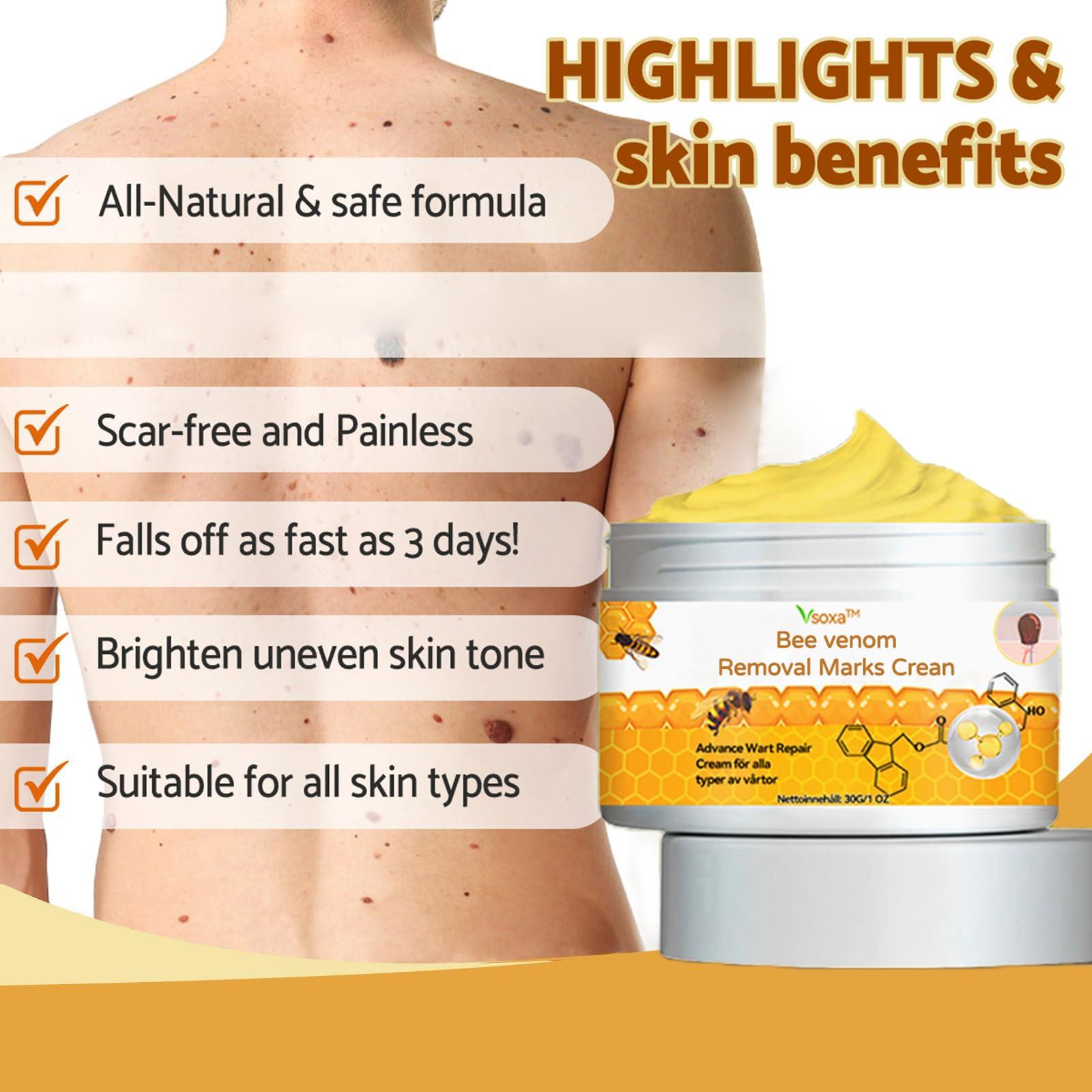 flysmus flysmus Bee venom Removal Marks Cream, Bee Venom Repair Cream, Bee Venom Removal Cream - All Skin Types (4PCS)